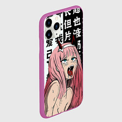Чехол iPhone 11 Pro матовый AHEGAO ZERO TWO Зеро ту ахегао, цвет: 3D-фиолетовый — фото 2