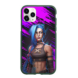 Чехол iPhone 11 Pro матовый League Of Legends Arcane ДЖИНКС МИЛАШКА, цвет: 3D-темно-зеленый