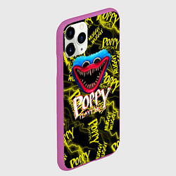 Чехол iPhone 11 Pro матовый Poppy Playtime Молния, цвет: 3D-фиолетовый — фото 2
