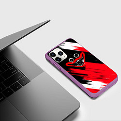 Чехол iPhone 11 Pro матовый Poppy Playtime хоррор, цвет: 3D-фиолетовый — фото 2