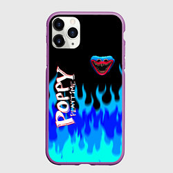 Чехол iPhone 11 Pro матовый Poppy Playtime - Fire, цвет: 3D-фиолетовый