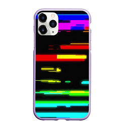 Чехол iPhone 11 Pro матовый Color fashion glitch