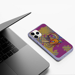 Чехол iPhone 11 Pro матовый Counter-Strike Змеиная охота, цвет: 3D-светло-сиреневый — фото 2