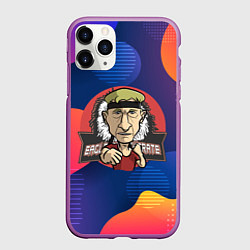 Чехол iPhone 11 Pro матовый Джонни Лоуренс Кобра Кай, цвет: 3D-фиолетовый