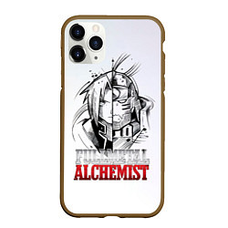 Чехол iPhone 11 Pro матовый Эдвард vs Альфонс - Стальной алхимик, цвет: 3D-коричневый