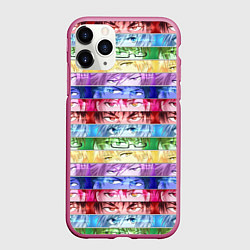 Чехол iPhone 11 Pro матовый Баскетбол Куроко Манга Аниме, Глаза, цвет: 3D-малиновый