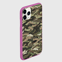 Чехол iPhone 11 Pro матовый Именной камуфляж Валера, цвет: 3D-фиолетовый — фото 2