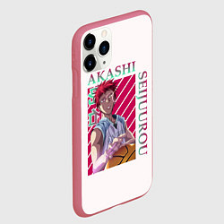 Чехол iPhone 11 Pro матовый Akashi Seijuro - Kuroko No Basket, цвет: 3D-малиновый — фото 2