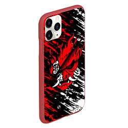 Чехол iPhone 11 Pro матовый SAMURAI LOGO CYBERPUNK 2077, цвет: 3D-красный — фото 2