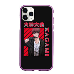 Чехол iPhone 11 Pro матовый Тайга Кагами Taiga Kagami, цвет: 3D-фиолетовый