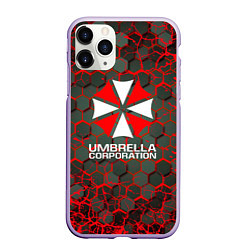 Чехол iPhone 11 Pro матовый Umbrella Corporation соты