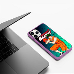 Чехол iPhone 11 Pro матовый Kuroko no Basuke, Midorima Shintaro Шинтаро Мидори, цвет: 3D-фиолетовый — фото 2