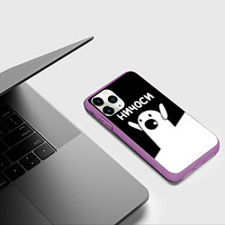 Чехол iPhone 11 Pro матовый Ничоси Nichosi, цвет: 3D-фиолетовый — фото 2