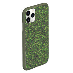 Чехол iPhone 11 Pro матовый Военный Камуфляж Цифра, цвет: 3D-темно-зеленый — фото 2