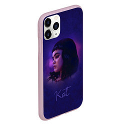 Чехол iPhone 11 Pro матовый Kat, цвет: 3D-розовый — фото 2