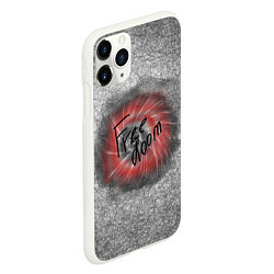Чехол iPhone 11 Pro матовый Коллекция Get inspired! Free doom Абстракция 5427-, цвет: 3D-белый — фото 2