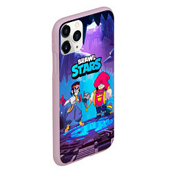 Чехол iPhone 11 Pro матовый GROM FANG BRAWL STARS, цвет: 3D-розовый — фото 2