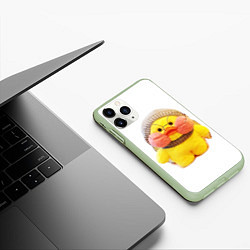 Чехол iPhone 11 Pro матовый ГИАЛУРОНОВАЯ УТОЧКА УТЯ, цвет: 3D-салатовый — фото 2