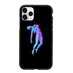 Чехол iPhone 11 Pro матовый Неоновая невесомость, цвет: 3D-черный