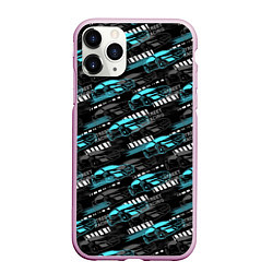 Чехол iPhone 11 Pro матовый Street Racing гонки, цвет: 3D-розовый