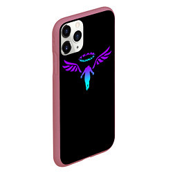 Чехол iPhone 11 Pro матовый WALHALLA TEAM NEON LOGO TOKYO REVENGERS, цвет: 3D-малиновый — фото 2