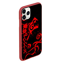 Чехол iPhone 11 Pro матовый ТАТУИРОВКА ДРАКЕНА ТОСВА, цвет: 3D-красный — фото 2