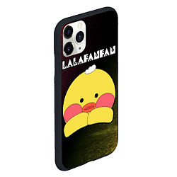 Чехол iPhone 11 Pro матовый LALAFANFAN - МОРДОЧКА - Глитч, цвет: 3D-черный — фото 2