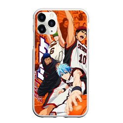 Чехол iPhone 11 Pro матовый Баскетбол Куроко главные герои, цвет: 3D-белый