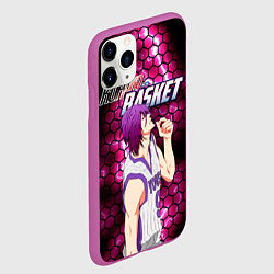 Чехол iPhone 11 Pro матовый Kuroko no Basuke, Murasakibara Atsushi Ацуши Мурас, цвет: 3D-фиолетовый — фото 2