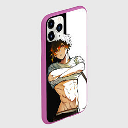 Чехол iPhone 11 Pro матовый Чжун Ли в хорошей форме GENSHIN IMPACT, цвет: 3D-фиолетовый — фото 2