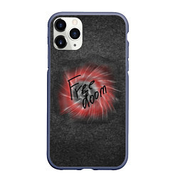 Чехол iPhone 11 Pro матовый Коллекция Get inspired! Free doom Абстракция 5427-, цвет: 3D-серый