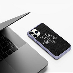 Чехол iPhone 11 Pro матовый PINK FLOYD - ПИНК ФЛОЙД СТЕНА, цвет: 3D-светло-сиреневый — фото 2
