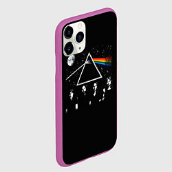 Чехол iPhone 11 Pro матовый PINK FLOYD LOGO ПИНК ФЛОЙД НЕБО, цвет: 3D-фиолетовый — фото 2
