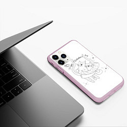 Чехол iPhone 11 Pro матовый День святого Валентина в мире, цвет: 3D-розовый — фото 2