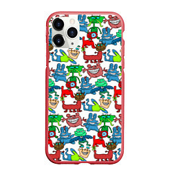 Чехол iPhone 11 Pro матовый Это чудики!, цвет: 3D-красный