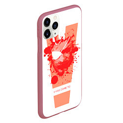 Чехол iPhone 11 Pro матовый Снейк 5, цвет: 3D-малиновый — фото 2