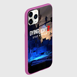 Чехол iPhone 11 Pro матовый Dyng Light 2: Stay Human - Приближается ночь, цвет: 3D-фиолетовый — фото 2