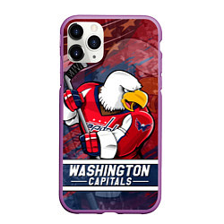 Чехол iPhone 11 Pro матовый Вашингтон Кэпиталз Washington Capitals