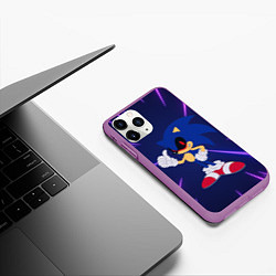 Чехол iPhone 11 Pro матовый SONIC EXE СОНИК, цвет: 3D-фиолетовый — фото 2