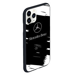 Чехол iPhone 11 Pro матовый Mercedes-Benz Текстура, цвет: 3D-черный — фото 2