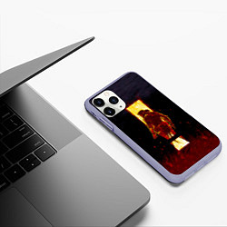 Чехол iPhone 11 Pro матовый Биг Босса заметили, цвет: 3D-светло-сиреневый — фото 2