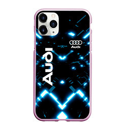 Чехол iPhone 11 Pro матовый Audi Neon, цвет: 3D-розовый