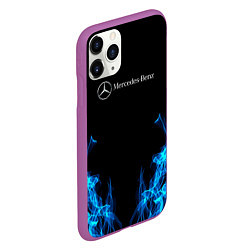 Чехол iPhone 11 Pro матовый Mercedes-Benz Fire, цвет: 3D-фиолетовый — фото 2