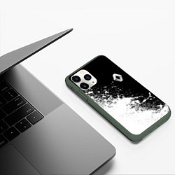 Чехол iPhone 11 Pro матовый Renault - Краска, цвет: 3D-темно-зеленый — фото 2
