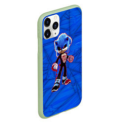 Чехол iPhone 11 Pro матовый Соник иксэ, цвет: 3D-салатовый — фото 2