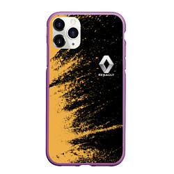 Чехол iPhone 11 Pro матовый Renault Logo, цвет: 3D-фиолетовый