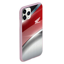 Чехол iPhone 11 Pro матовый Honda Текстура, цвет: 3D-розовый — фото 2