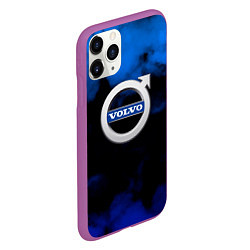 Чехол iPhone 11 Pro матовый Volvo: Облака, цвет: 3D-фиолетовый — фото 2