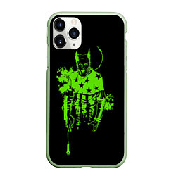 Чехол iPhone 11 Pro матовый The Prodigy - зеленый Флинт, цвет: 3D-салатовый