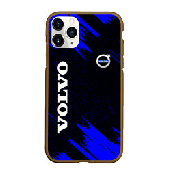 Чехол iPhone 11 Pro матовый Volvo авто текстура, цвет: 3D-коричневый